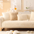 Plush Quilted Sofa Slipcover