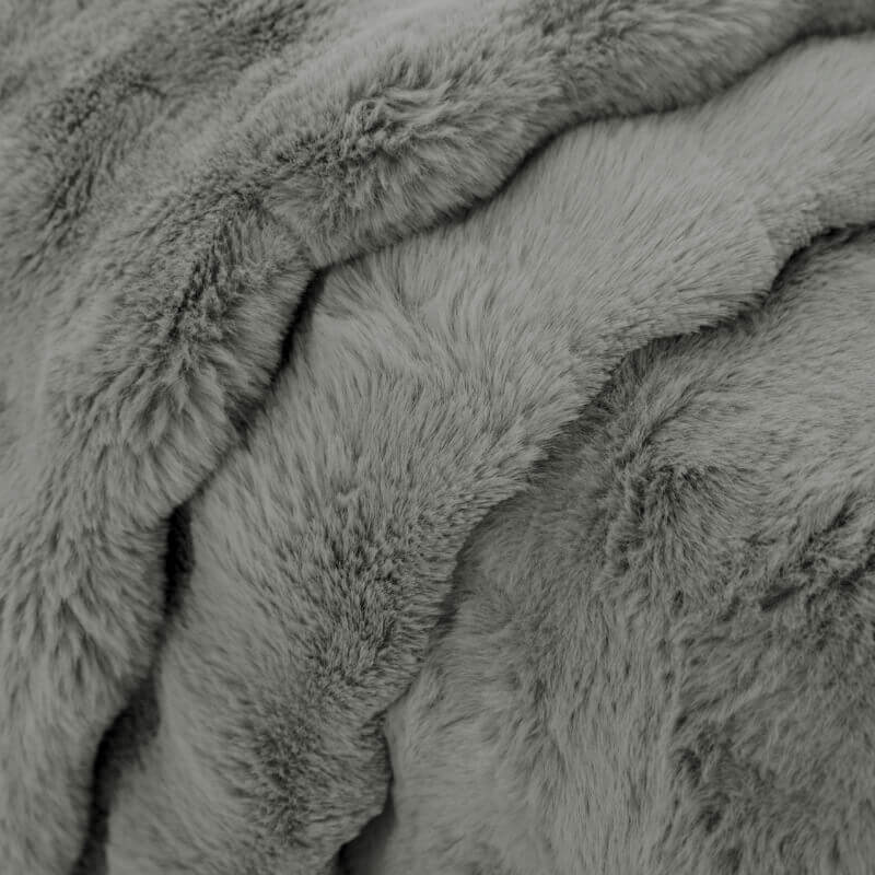 Plush Faux Fur Quilted Sofa Slipcover