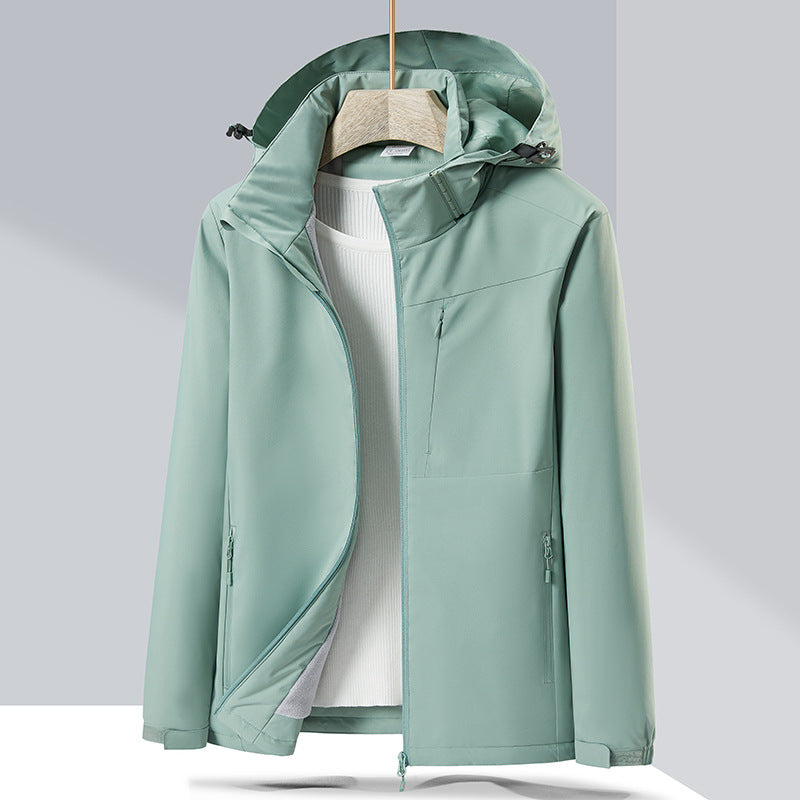 Women's waterproof hooded jacket