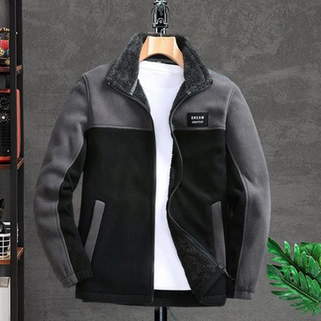 Men's contrast pocket casual jacket