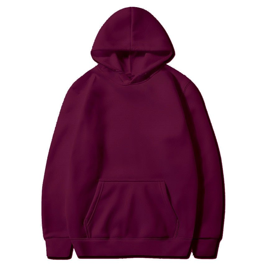 Men's  solid color hoodie