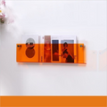 Translucent Segmented Wall-Mounted Magazine Holder