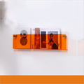 Translucent Segmented Wall-Mounted Magazine Holder