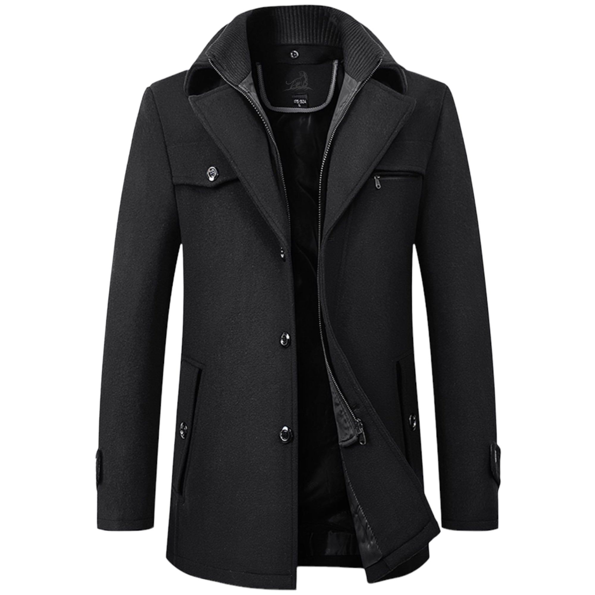 Men's warm and comfortable trench coat for winter