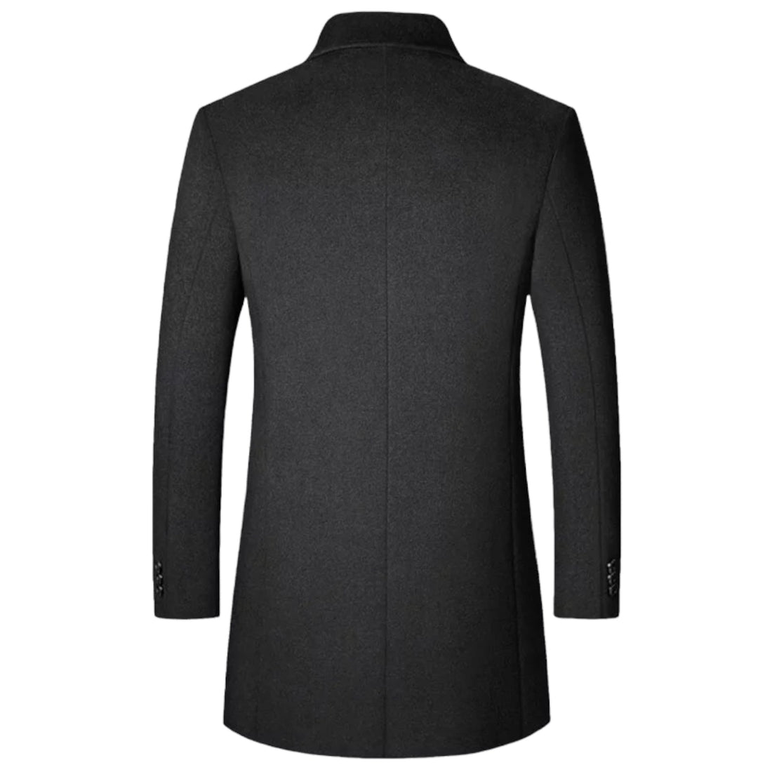 Men's mid-length trench coat for winter