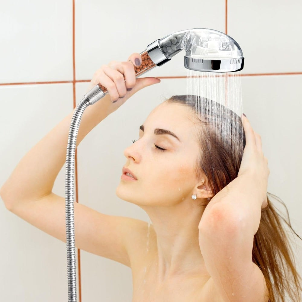 Ceramic-Bead Fine-Stream Handheld Shower Head