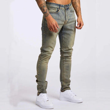 Men's Slim Fit Jeans – Stretch Denim – Classic 5-Pocket – Full Length Casual Wear