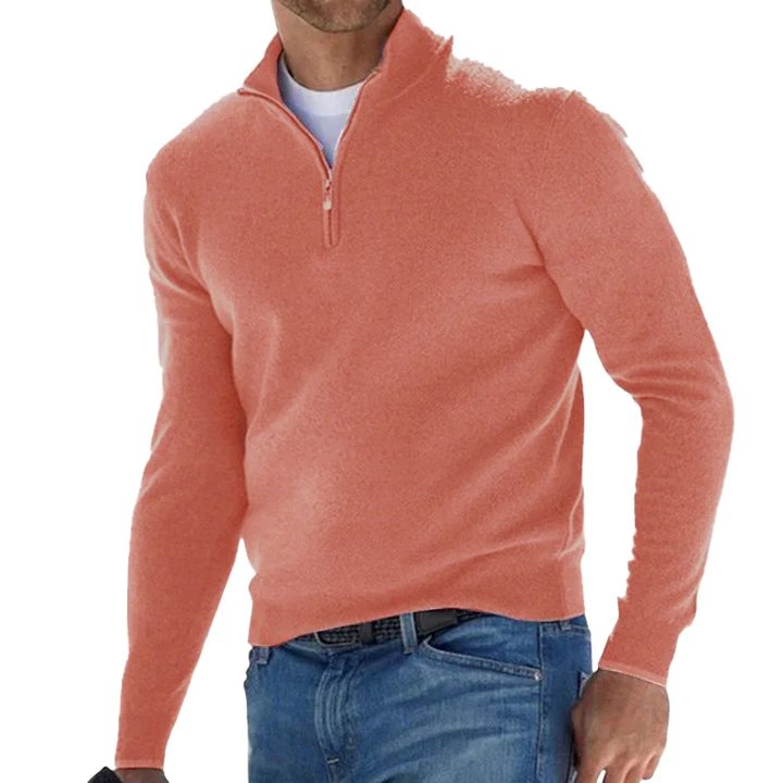 Men's versatile zip-up sweater for everyday wear