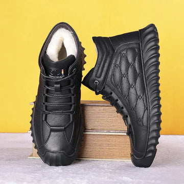 Men's Quilted Leather Sneakers