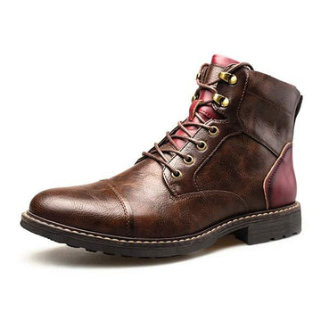 Casual leisure boots with zipper closure for men