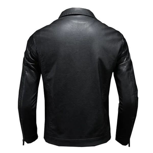 Men's sleek faux leather jacket for an effortless cool look