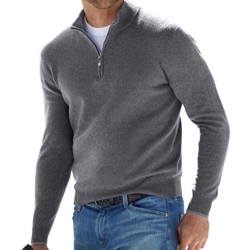 Men's versatile zip-up sweater for everyday wear