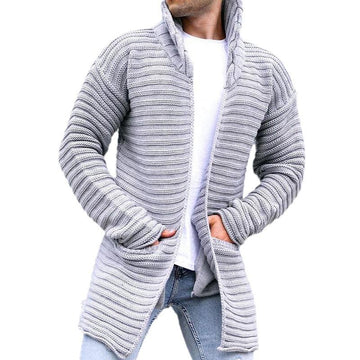 Men’s knitted sweater with turtleneck collar