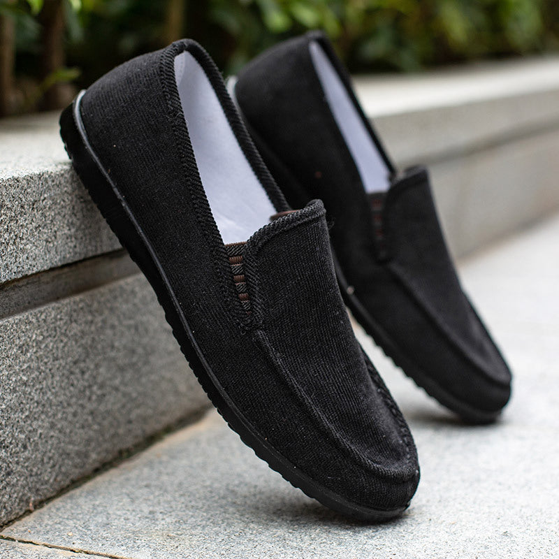 Men's corduroy casual loafers for everyday wear