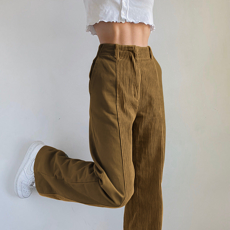 Amelie - Stylish Corduroy Pants