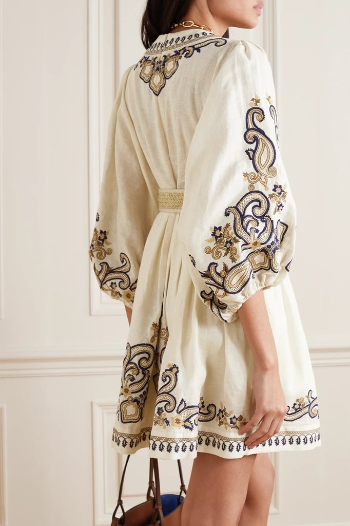 Belice - Embroidered Dress with Belt