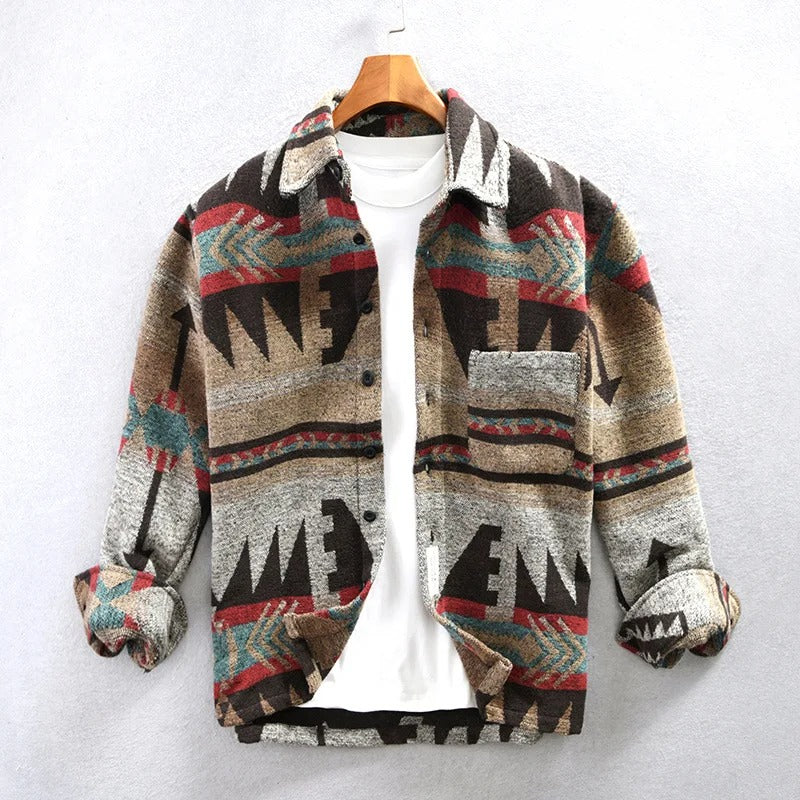 Men's vintage tribal print jacket