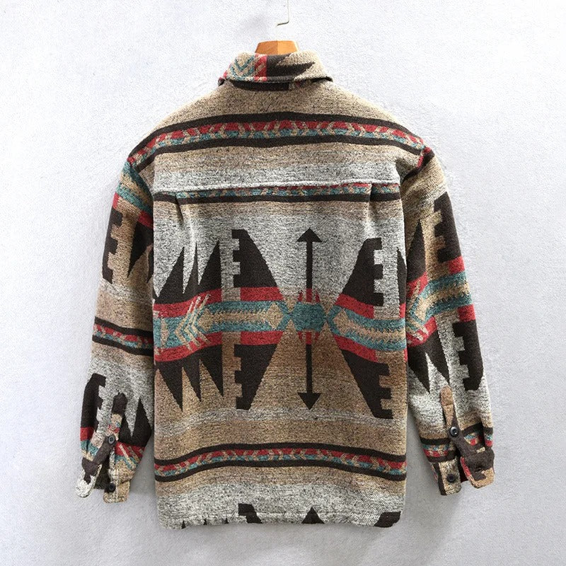 Men's vintage tribal print jacket