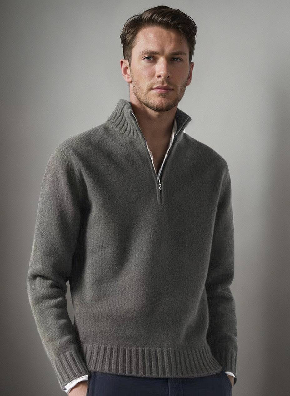 Men's half-zip sweater