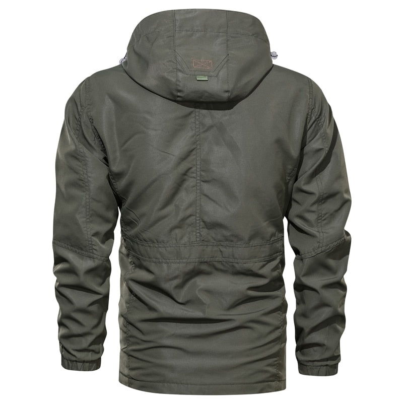 Caleb - men's tactical jacket with multiple pockets and hood