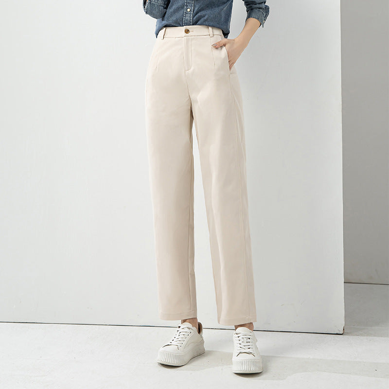 Avery - Women's High-Waist Straight-Leg Trousers – Chic & Versatile