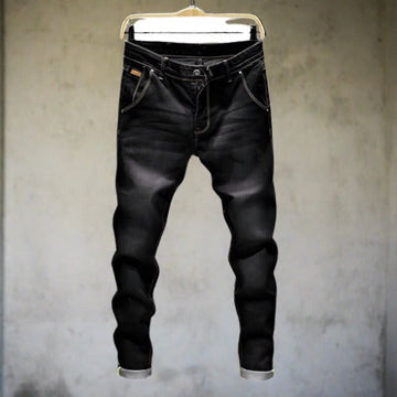 Men's faded slim-fit jeans