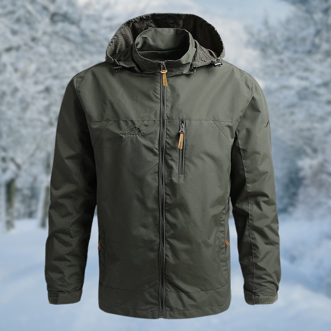 Men's waterproof outdoor jacket for all-weather protection