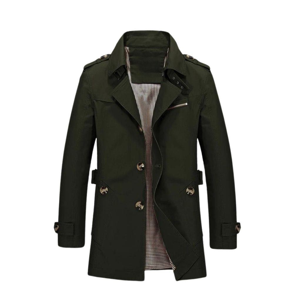 Men's tailored trench coat