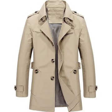 Men's tailored trench coat