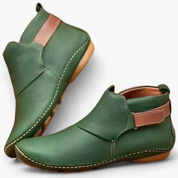 Women's bohemian slip-on ankle boots