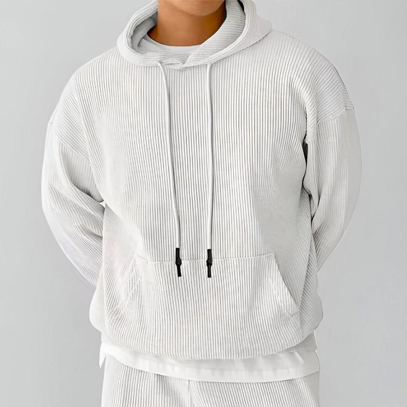 Jack Oversized Hoodie | Ribbed Drawstrings Kangaroo Pocket Hoodie