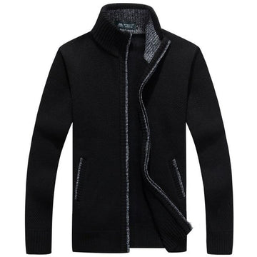 Men's casual zip-up cardigan for relaxed style