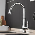 Minimalist High-Arc Single-Lever Pull-Down Kitchen Faucet