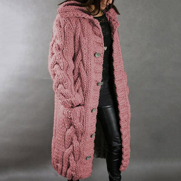 Women's chunky knitted cardigan