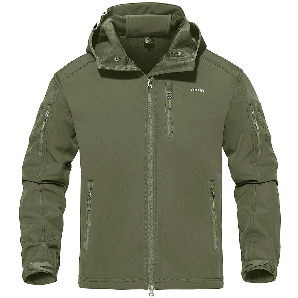 Men's waterproof tactical fleece military outdoor jacket