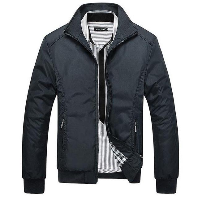 Men's stand collar casual jackets for spring and autumn