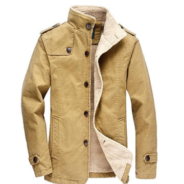 Men's sherpa lined winter jacket