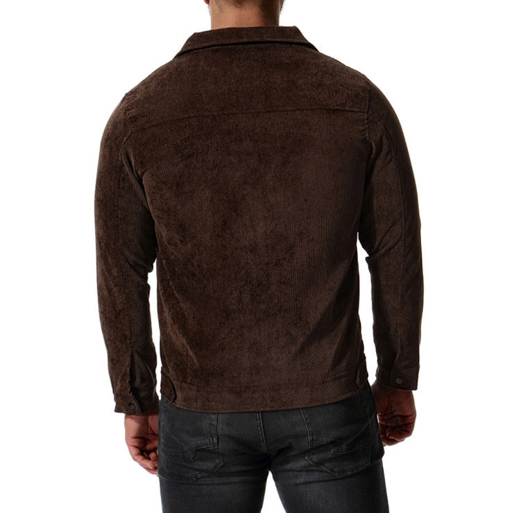 Men's corduroy jacket with double pockets