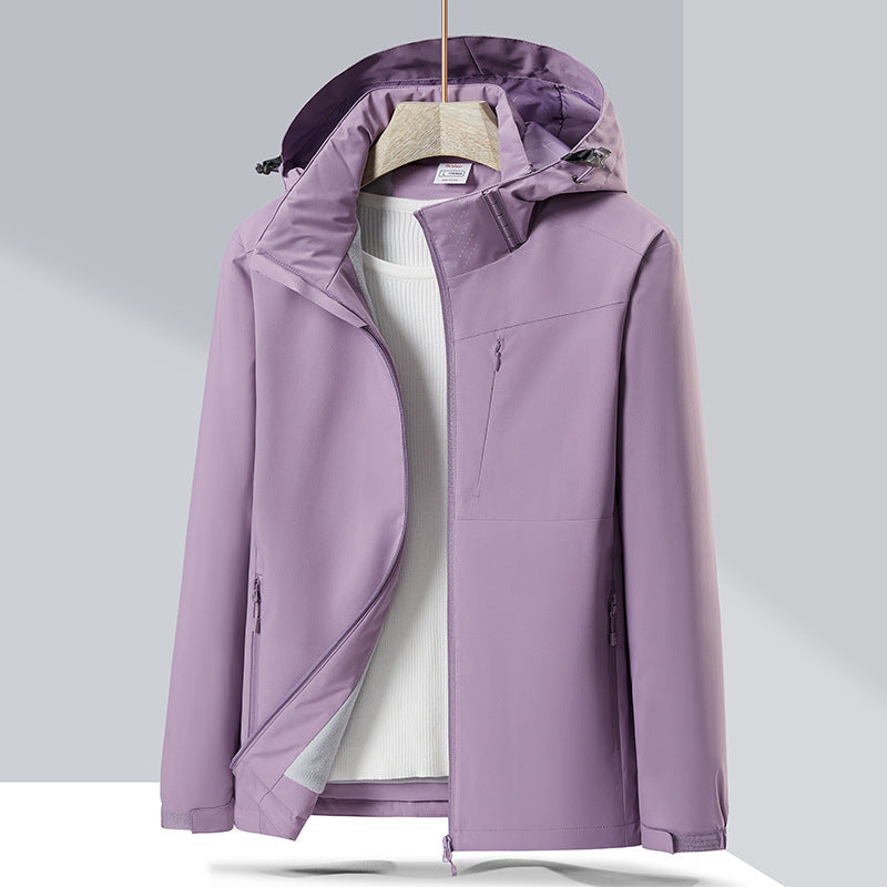 Women's waterproof hooded jacket