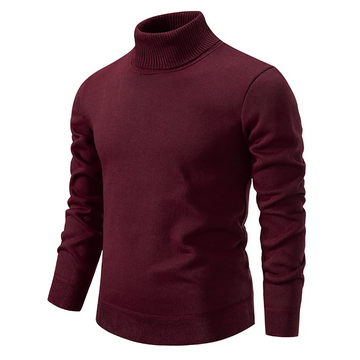 Men's turtleneck knit sweater for classic winter style