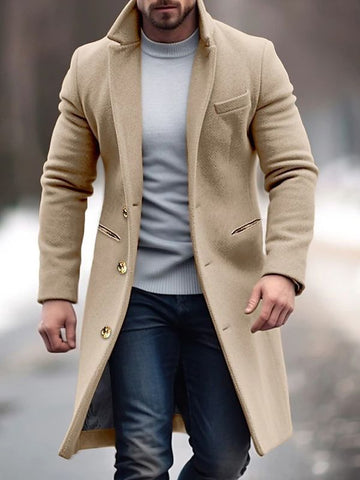 Men’s long sleeve trench coat