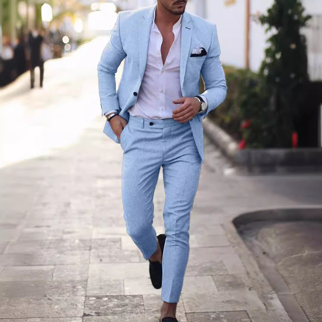 Maverick - Men's Two-Piece Set - Slim-Fit Blazer and Pants, Stylish Formal Wear