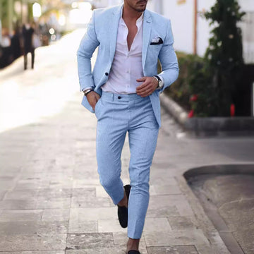 Maverick - Men's Two-Piece Set - Slim-Fit Blazer and Pants, Stylish Formal Wear