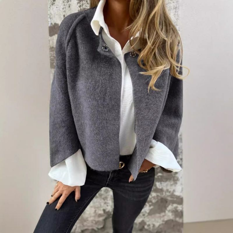 Women's long sleeve fuzzy cardigan