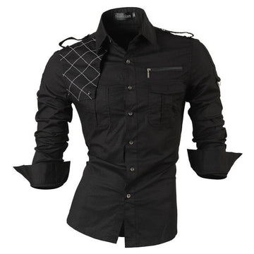 Casual long sleeve shirt with diamond detailing