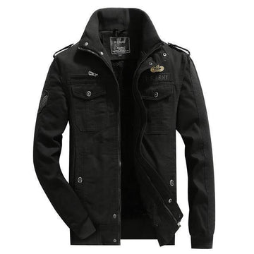 Elias - men's military jacket with stand collar