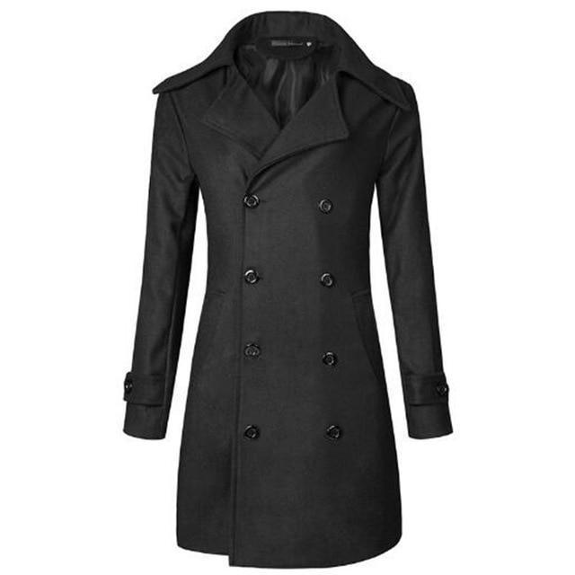 Edgar – classic men's overcoat with lapel collar