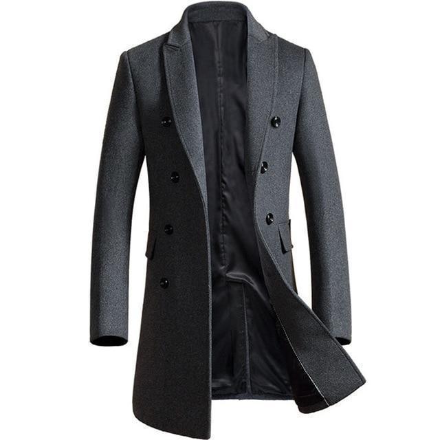 Miquel - men's business mid-length coat