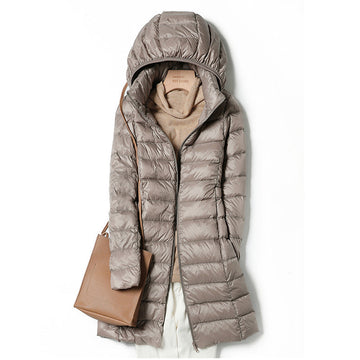 Women's quilted hooded jacket