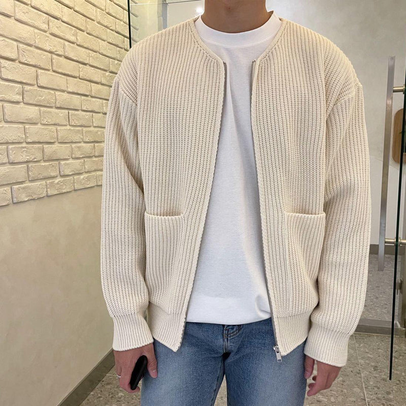 Men's casual minimalist style cardigan